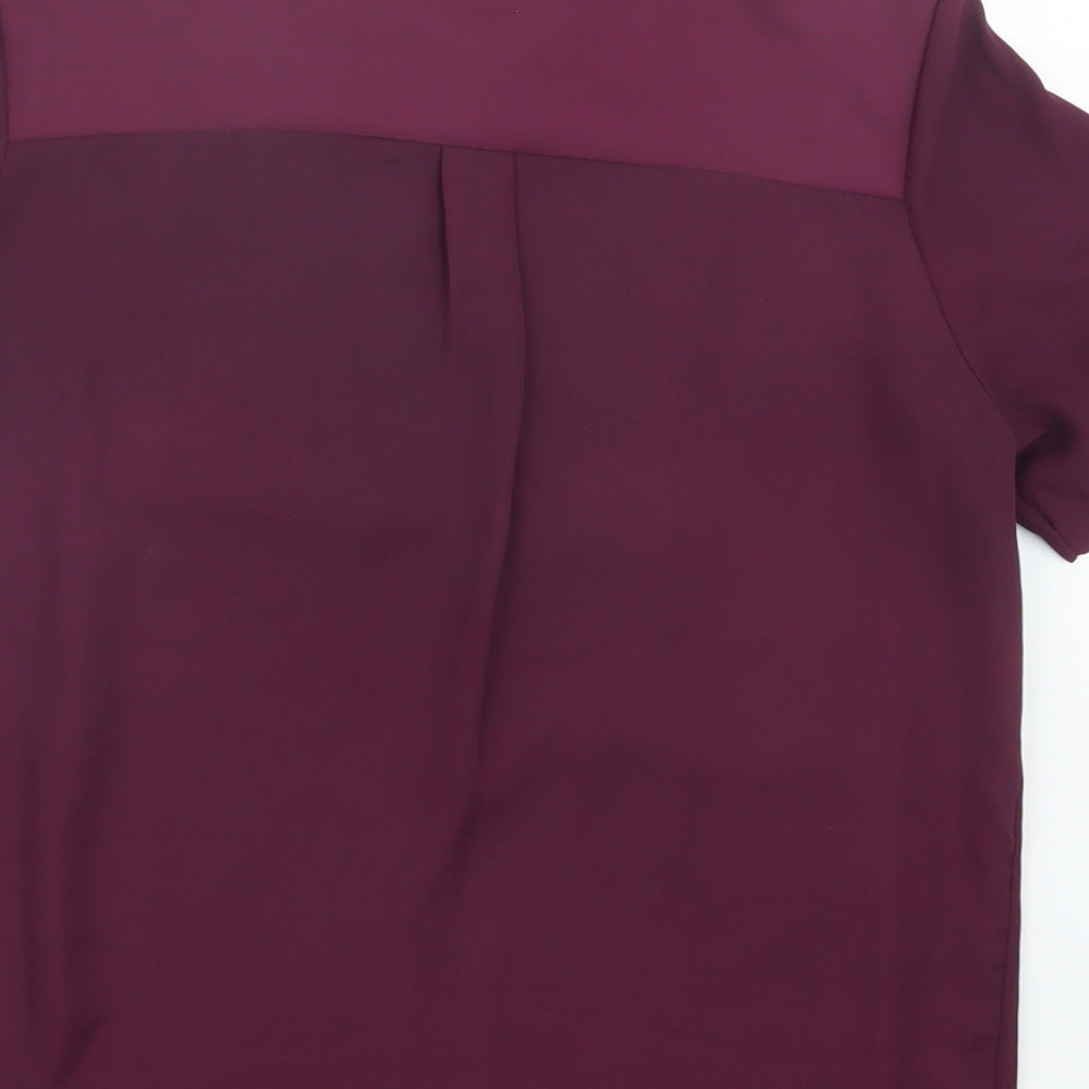 Marks and Spencer Womens Purple Basic Blouse Size 10