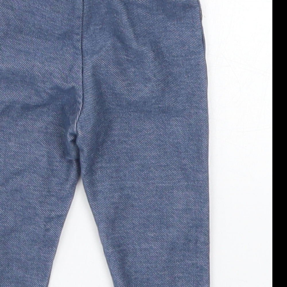 F&F Girls Blue Capri Leggings Size 0-3 Months