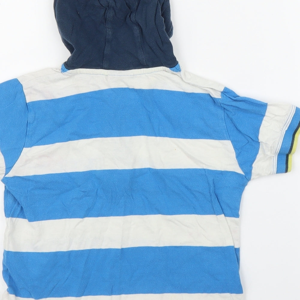 NEXT Boys Blue Striped Basic T-Shirt Size 3 Years