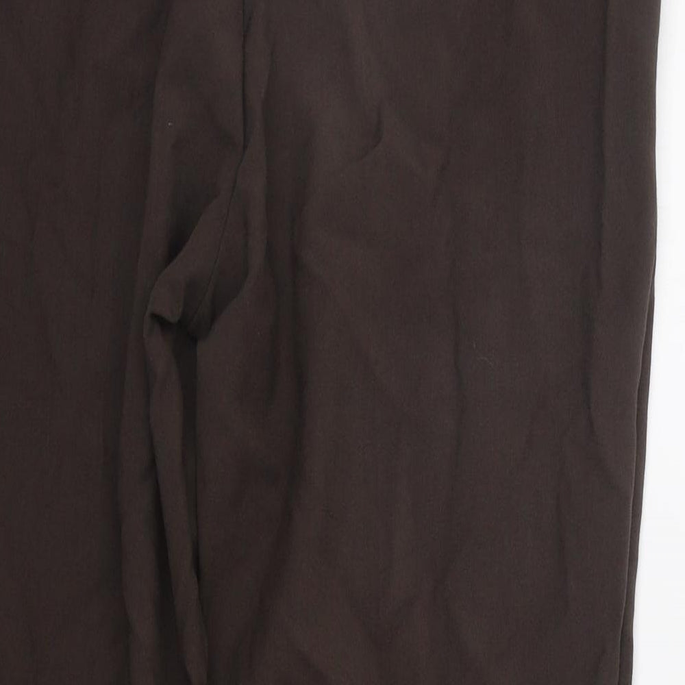 Classic Womens Brown Trousers Size 12 L24 in
