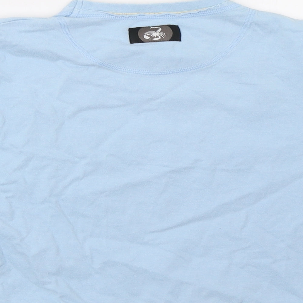Marks and Spencer Boys Blue Basic T-Shirt Size 6-7 Years