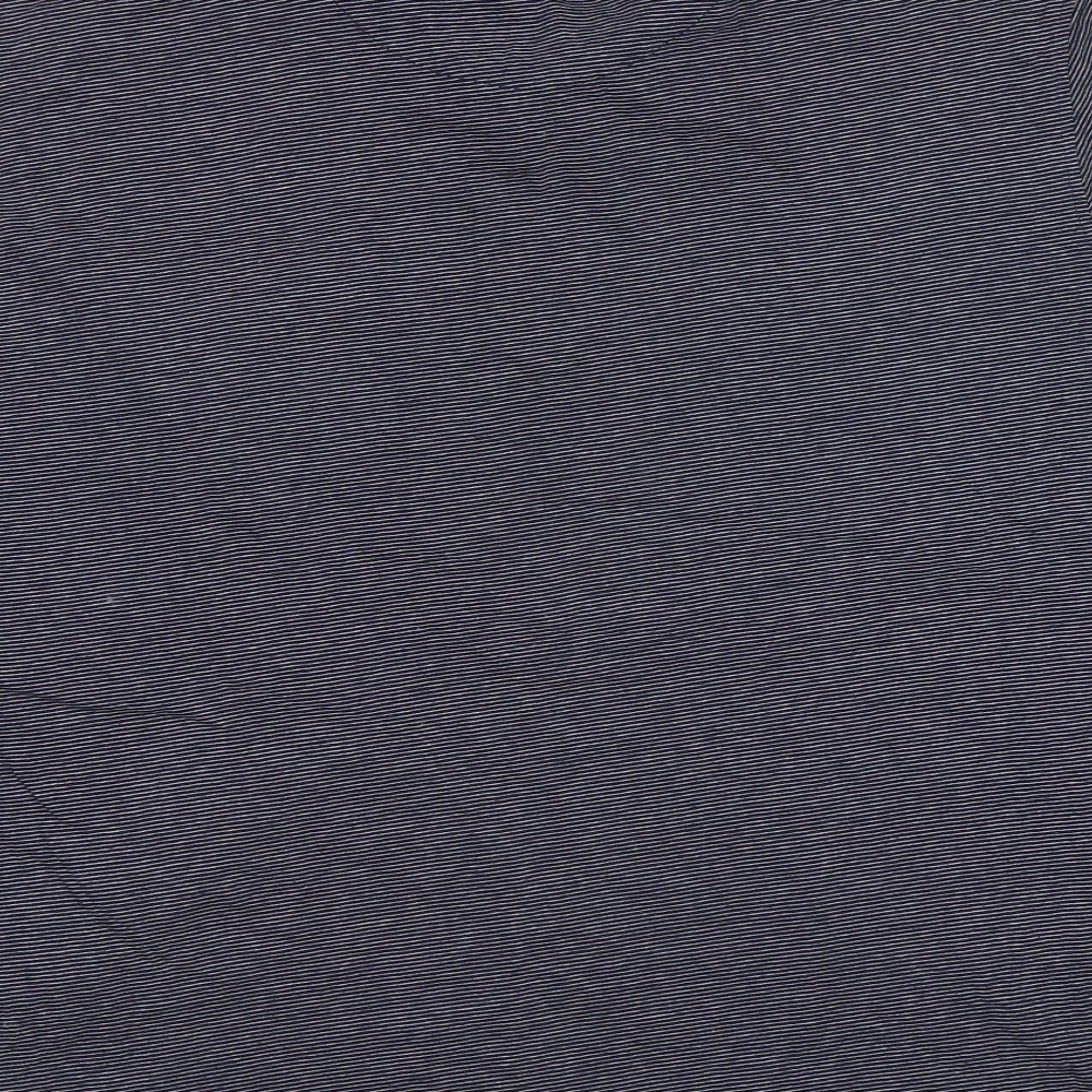 Debenhams Mens Blue Striped Polo Size L