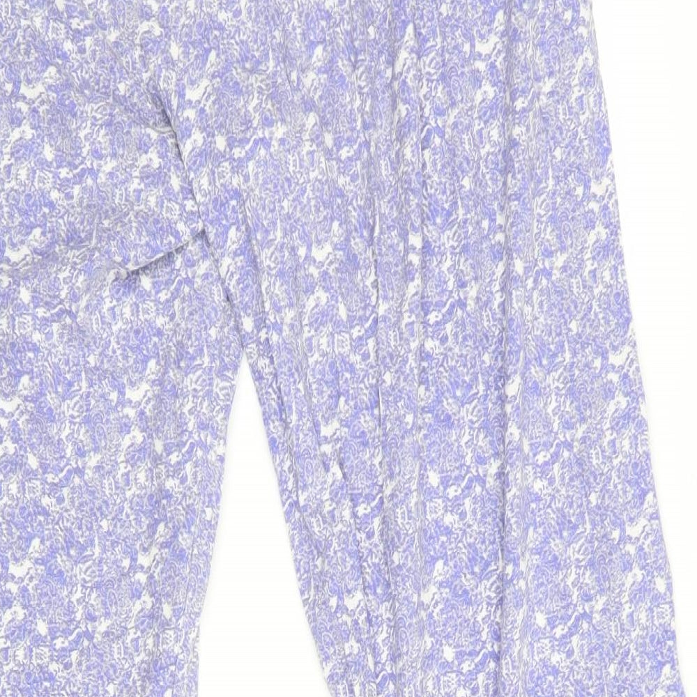 Love to Lounge Womens Purple Floral Lounge Pants - Elastic waist
