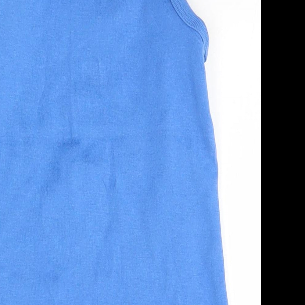 M&S Boys Blue Basic Tank Size 2-3 Years