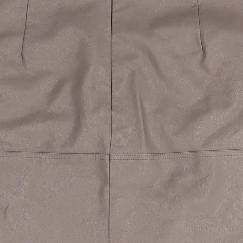 New Look Womens Grey A-Line Skirt Size 12