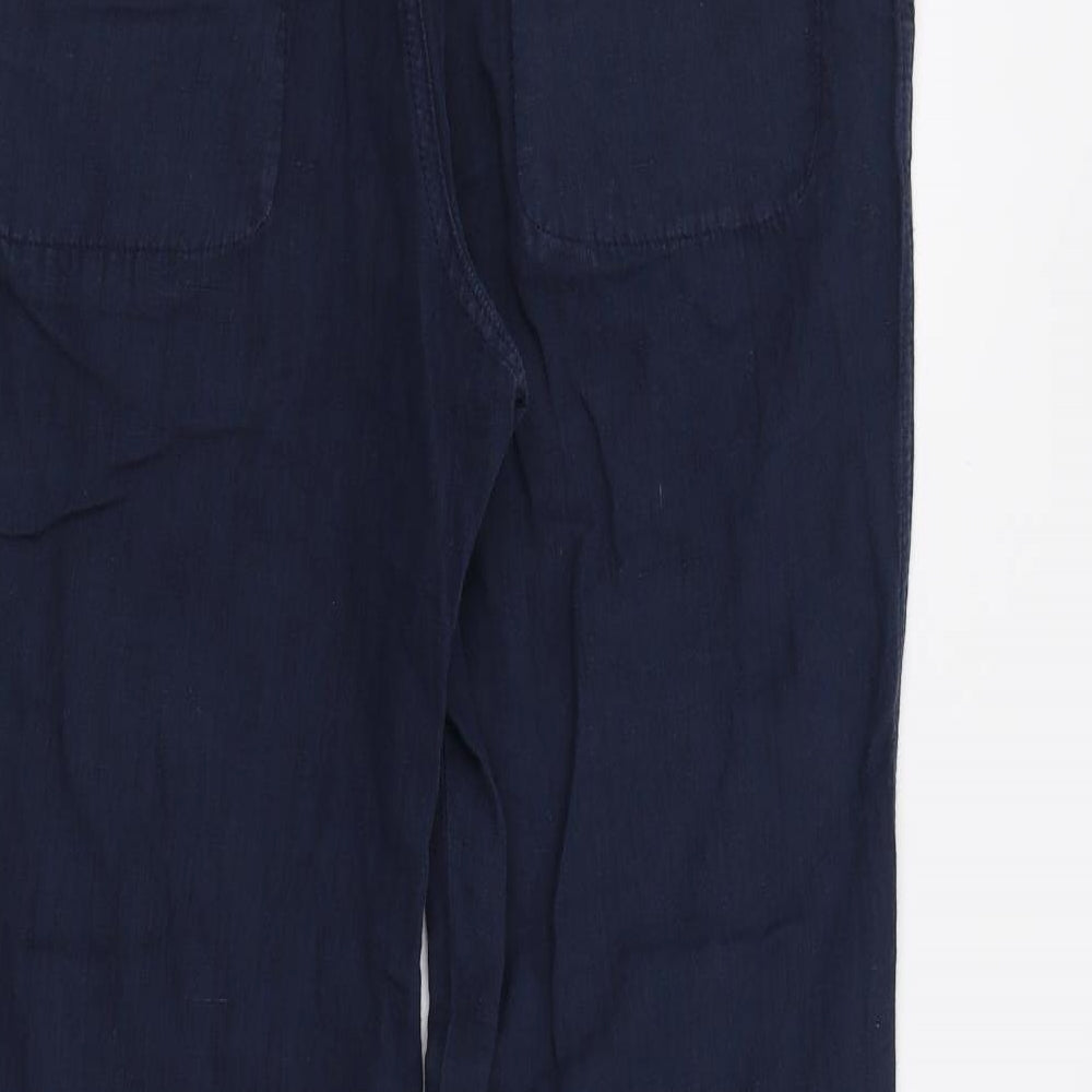 Preworn Womens Blue Trousers Size 14 L33 in