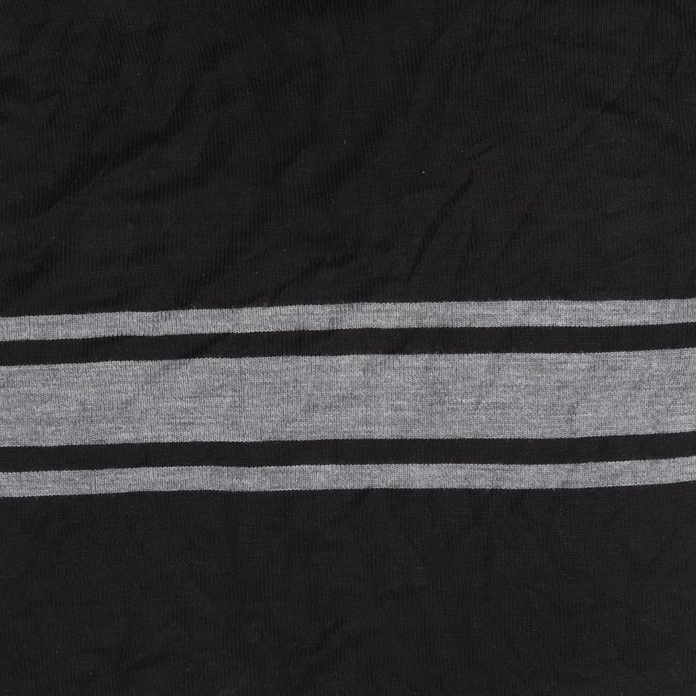 Newcastle United Mens Black Striped Pullover Jumper Size L