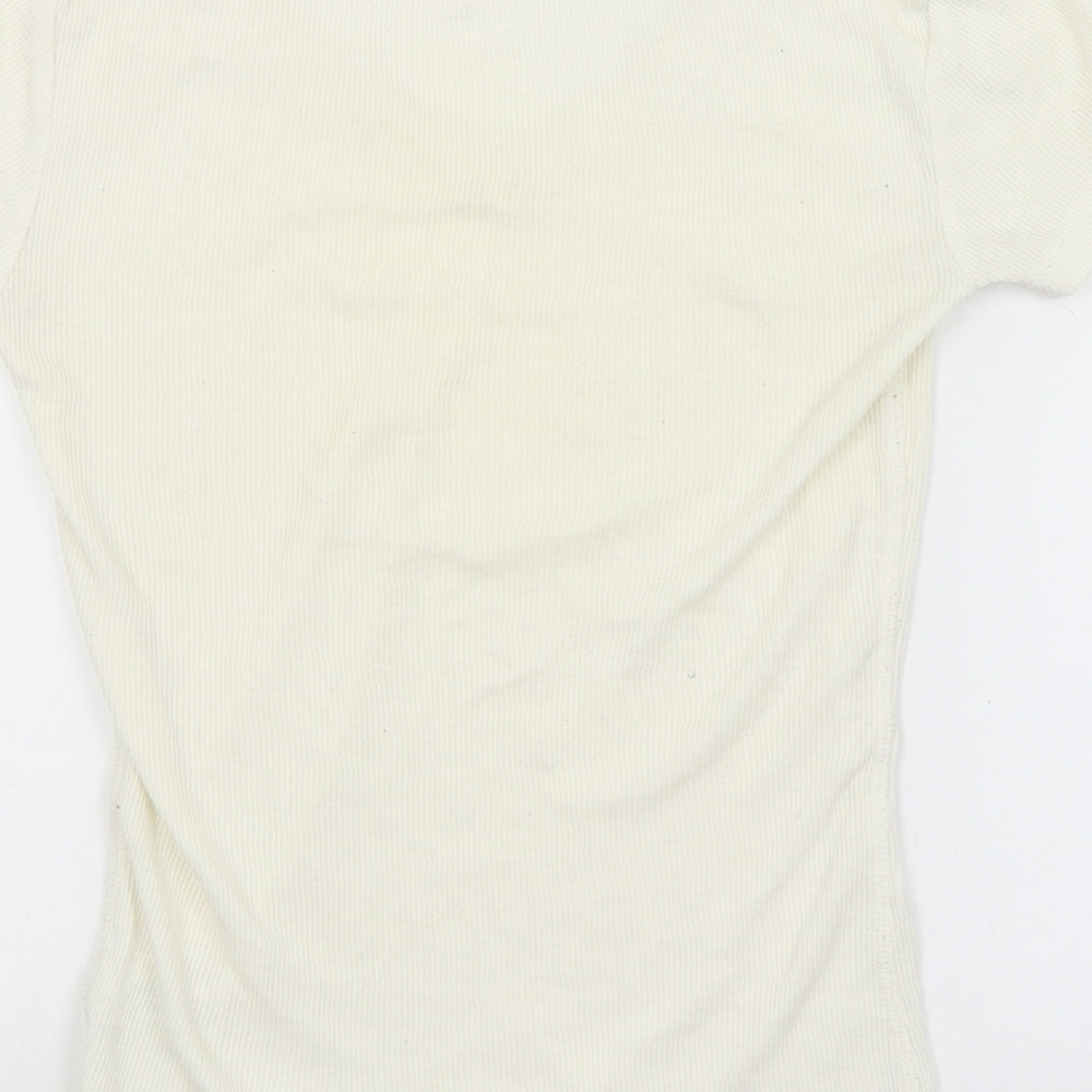 George Womens White Basic Blouse Size 8