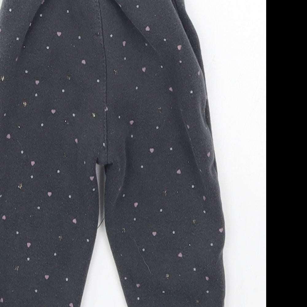 Cool Club Girls Grey Polka Dot Sweatpants Trousers Size 9 Months - Love hEarts