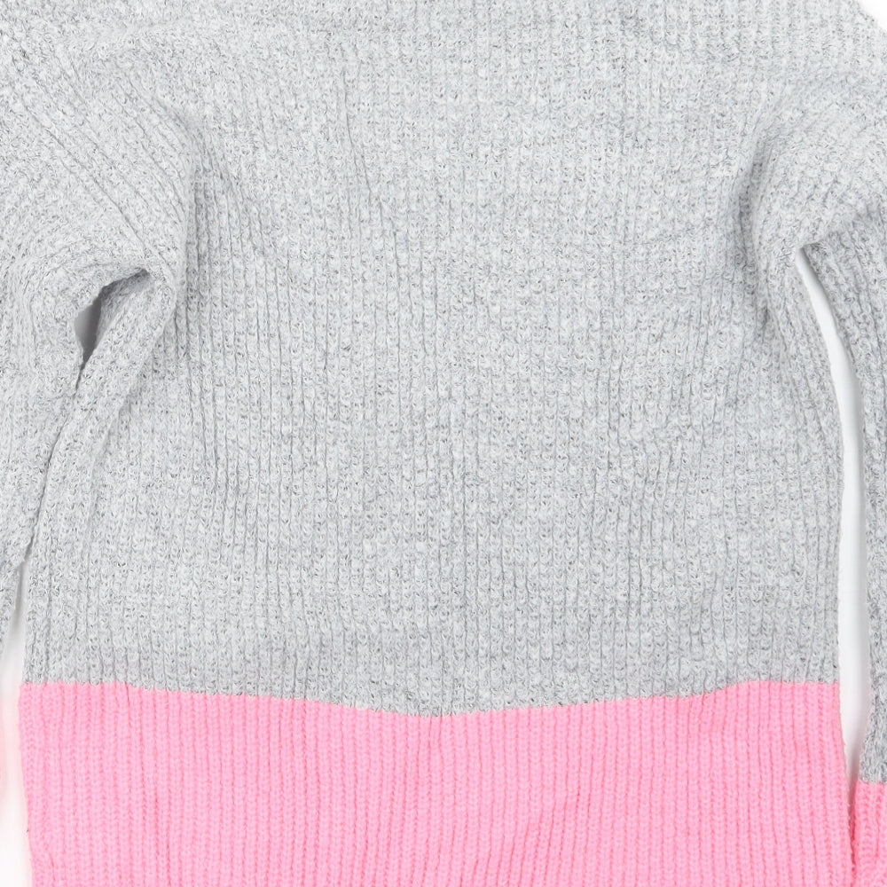 Primark Womens Grey Knit Pullover Jumper Size 6