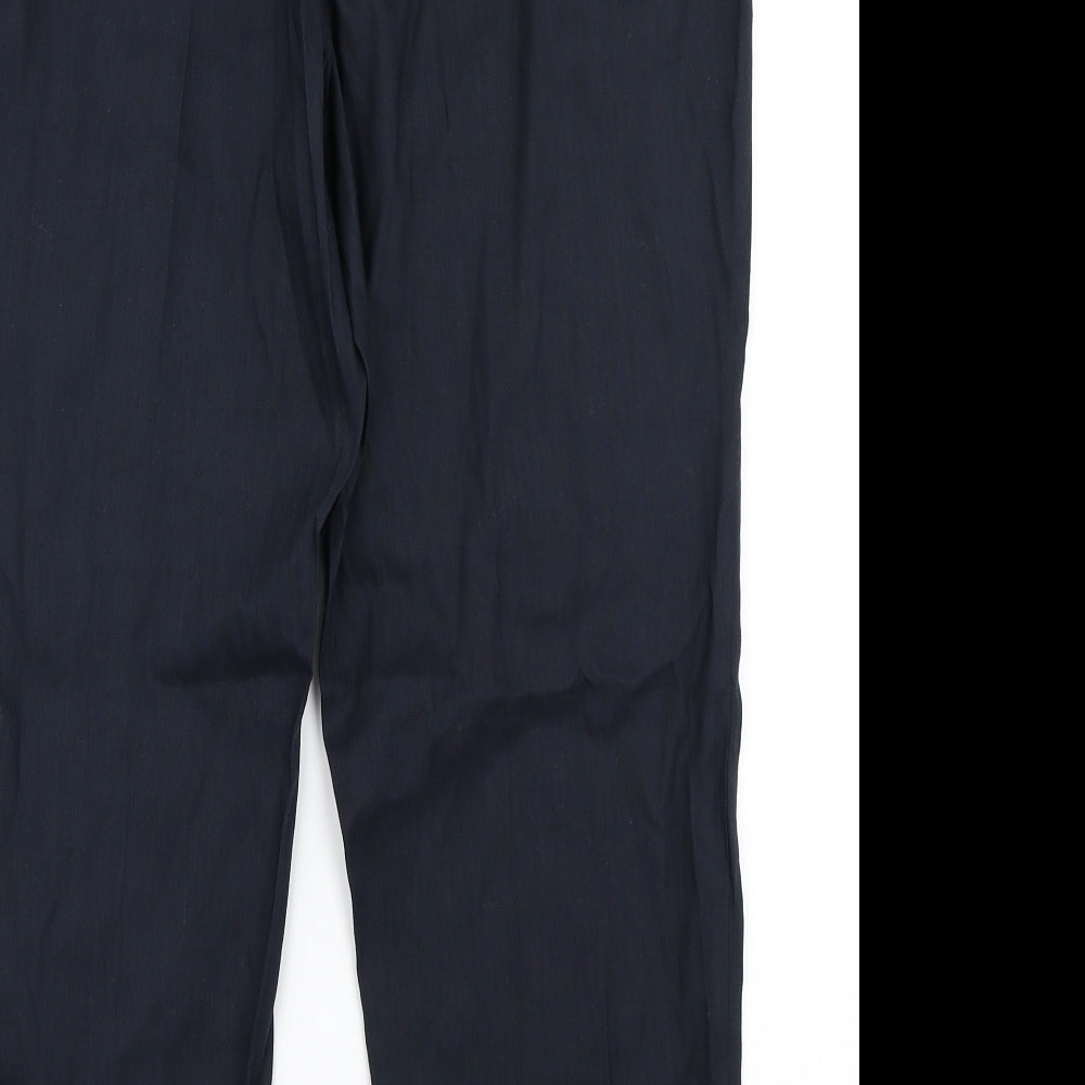 M&S Collection Womens Blue Dress Pants Trousers Size 16 L24 in