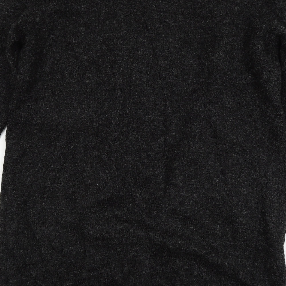 AKD A WEST Womens Grey Knit Cardigan Jumper Size 12