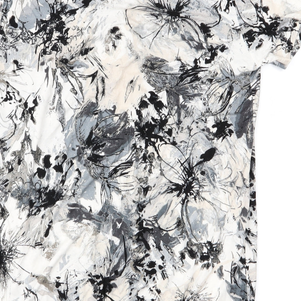 Lungo L'arno Womens Multicoloured Floral Basic T-Shirt Size S
