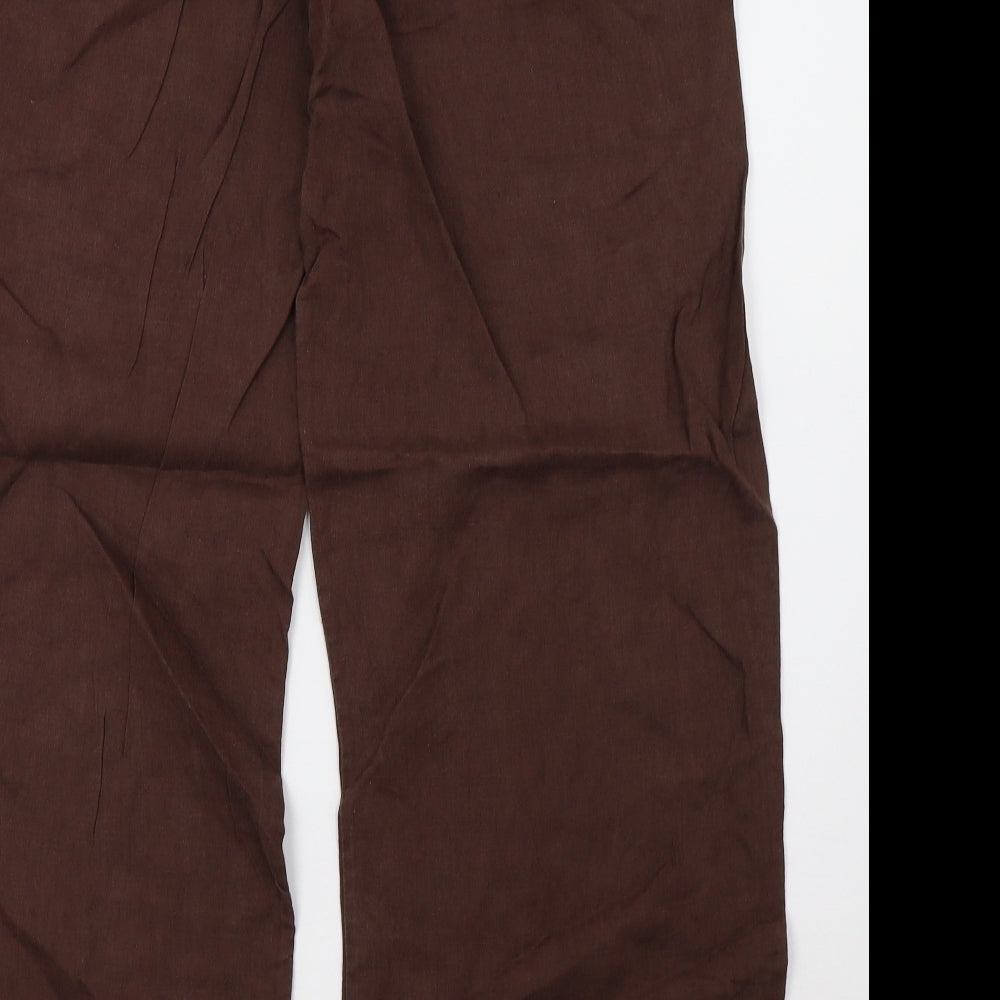 Primark Womens Brown Trousers Size 12 L31 in