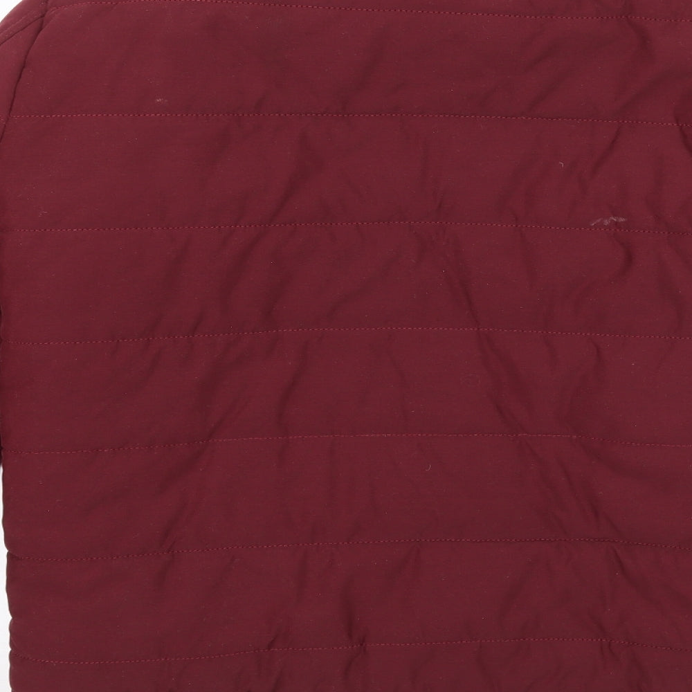 Boohoo Womens Purple Jacket Coat Size S - Maroon