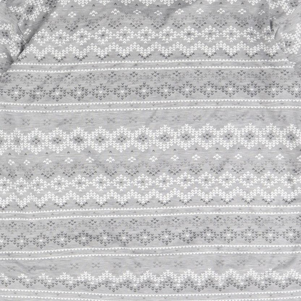 Dunnes Stores Womens Grey Striped Pullover Jumper Size S