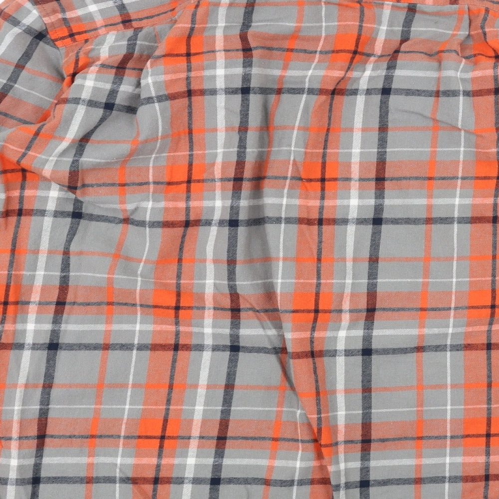 Atlas Mens Grey Dress Shirt Size S