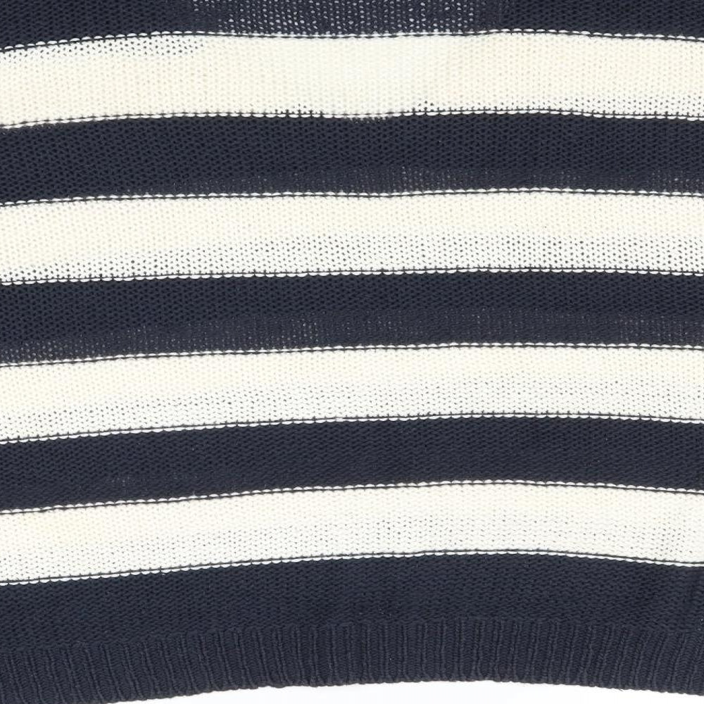 H&M Womens Multicoloured Striped Pullover Jumper Size M