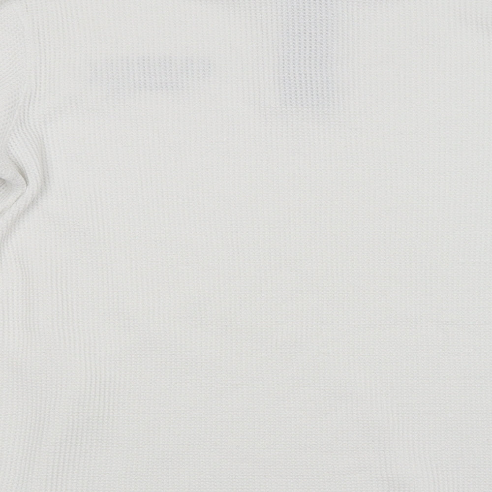 Farrell Mens White Check Pullover Jumper
