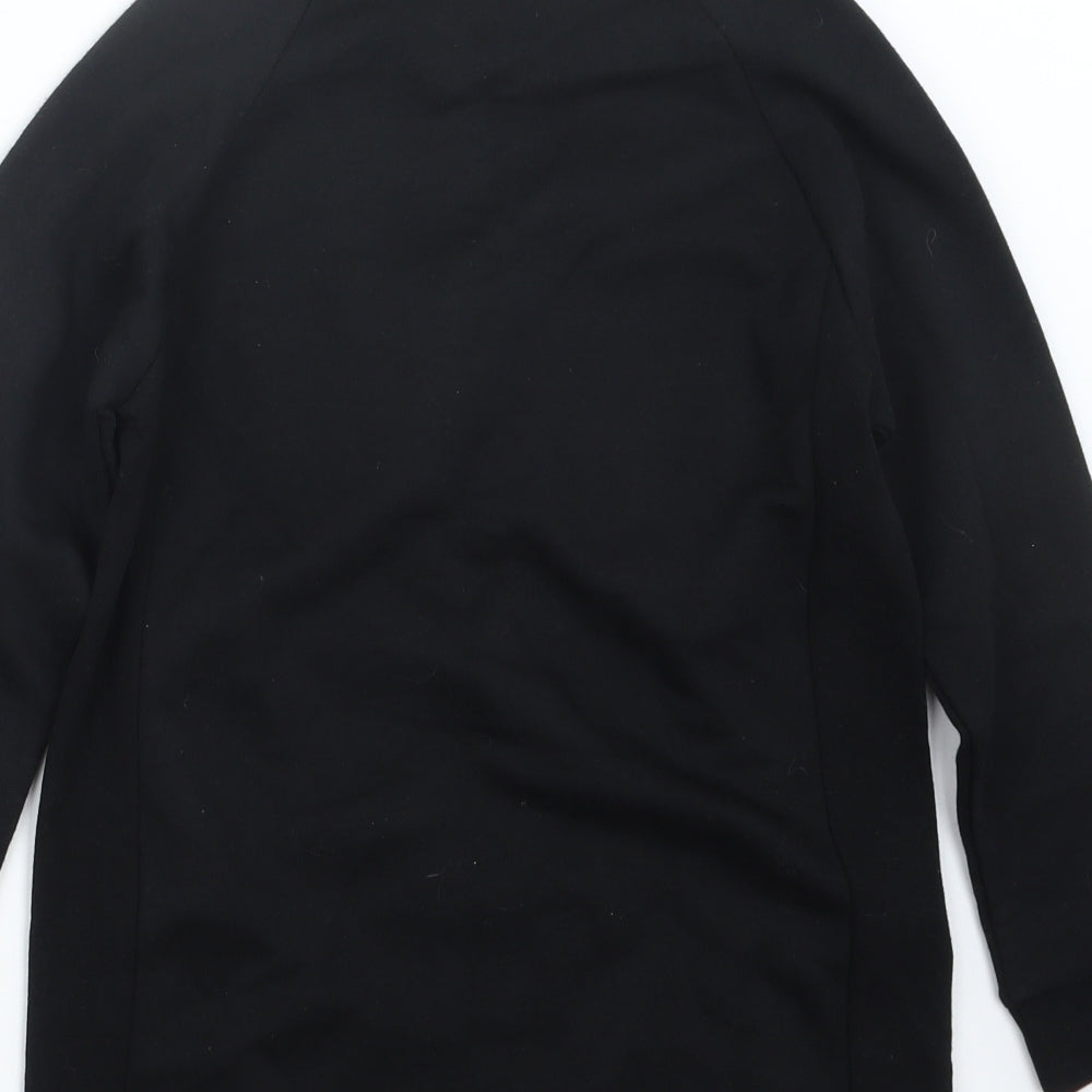 F&F Girls Black Pullover Jumper Size 8-9 Years