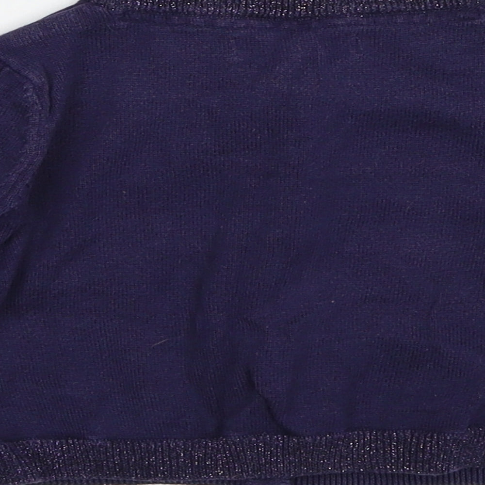 Marylebone Boys Blue Knit Cape Jumper Size 3-4 Years