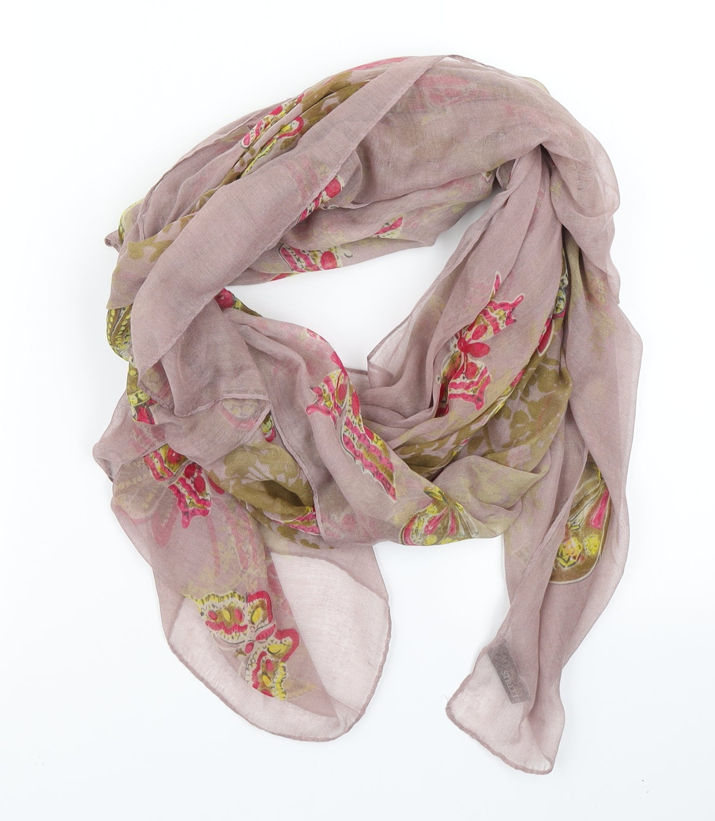 Accessory Street Womens Pink Floral Shawl/Wrap