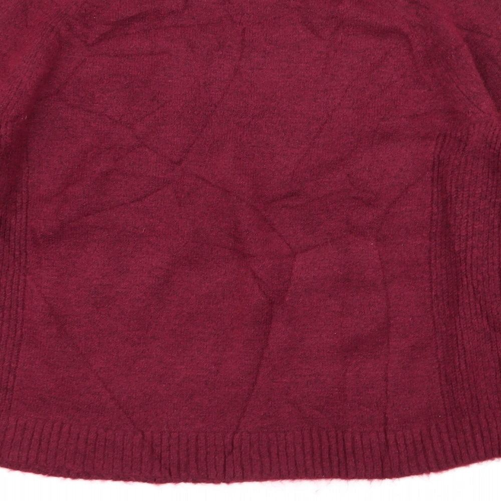 New Look Girls Red Pullover Jumper Size 14-15 Years