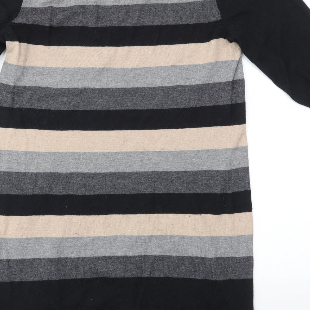 M&S Womens Multicoloured Striped Fit & Flare Size 16
