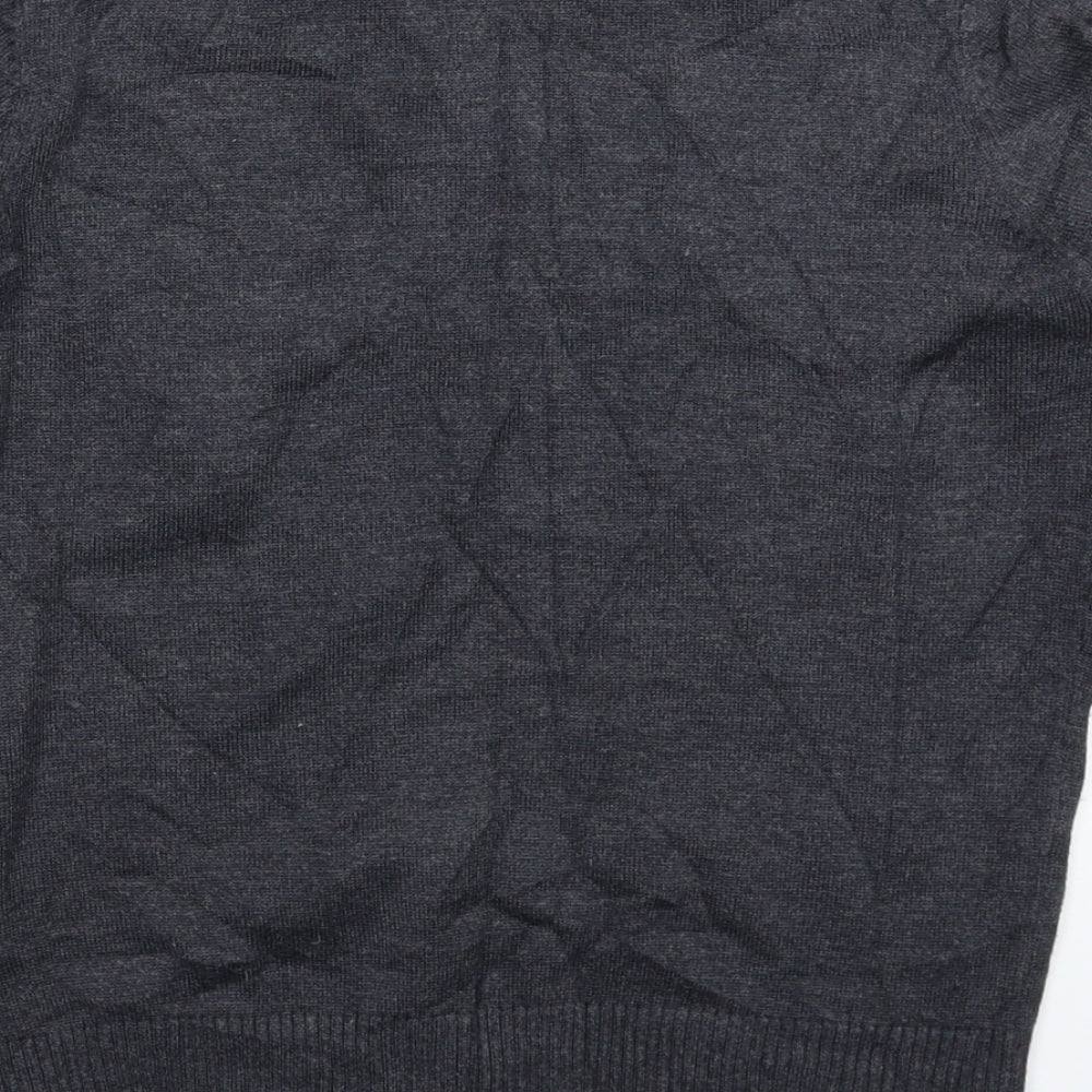 FOREVER 21 Girls Grey Knit Pullover Jumper Size 11-12 Years