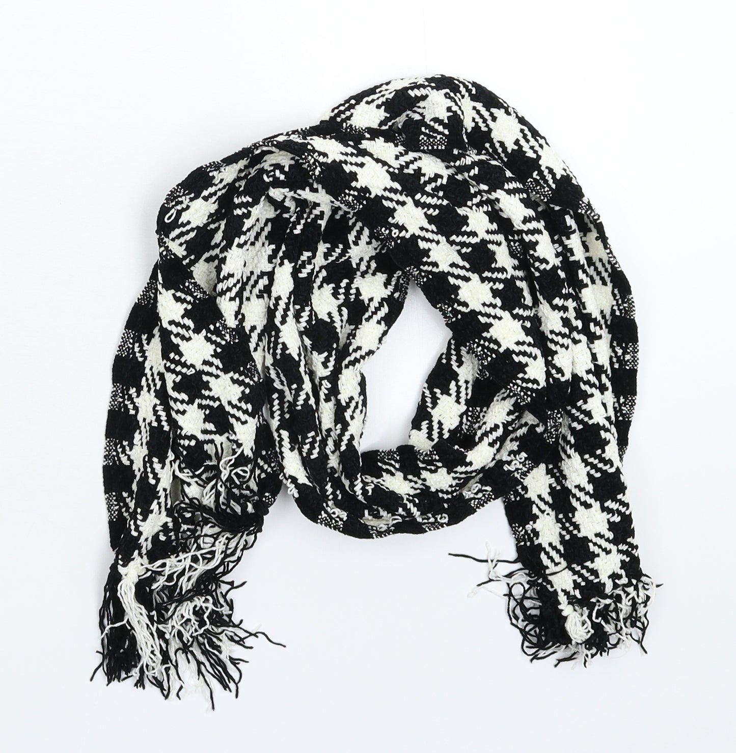 Marks and Spencer Womens Multicoloured Houndstooth Knit Scarf