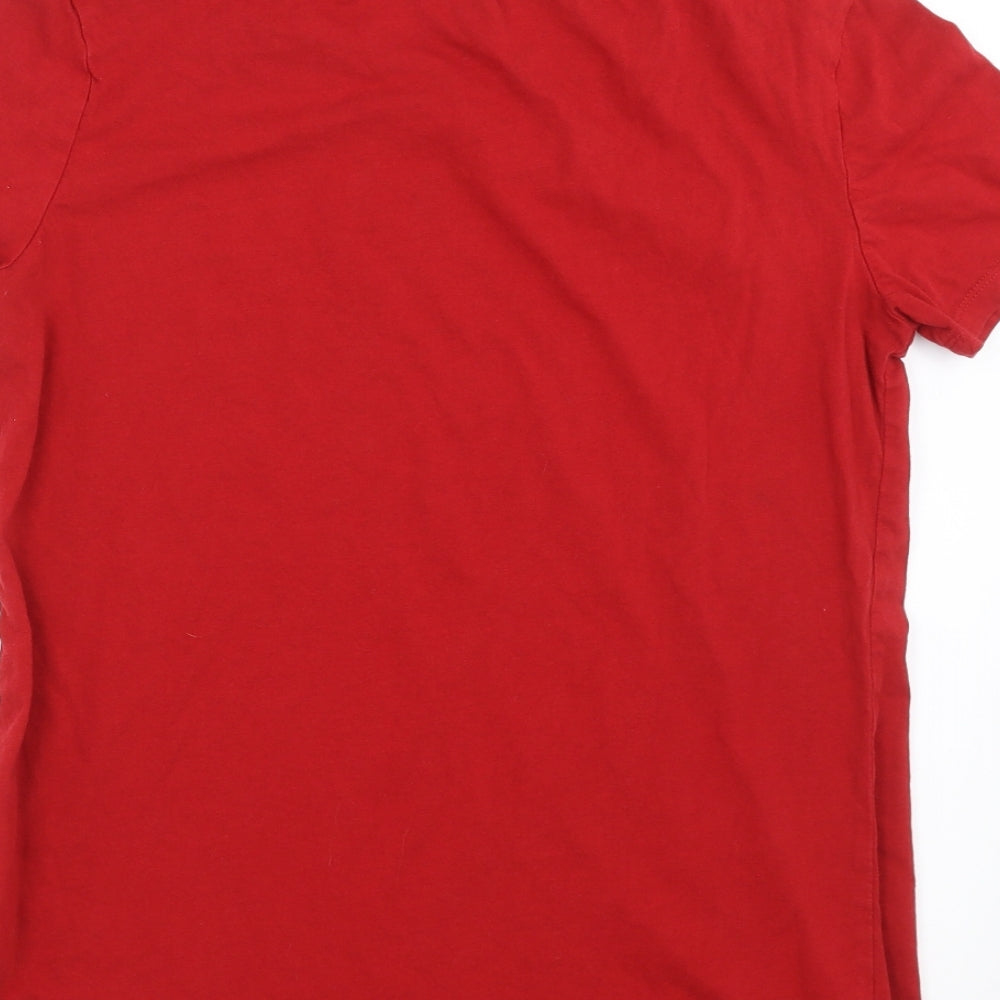 Terranova Womens Red Basic T-Shirt Size L - Girls