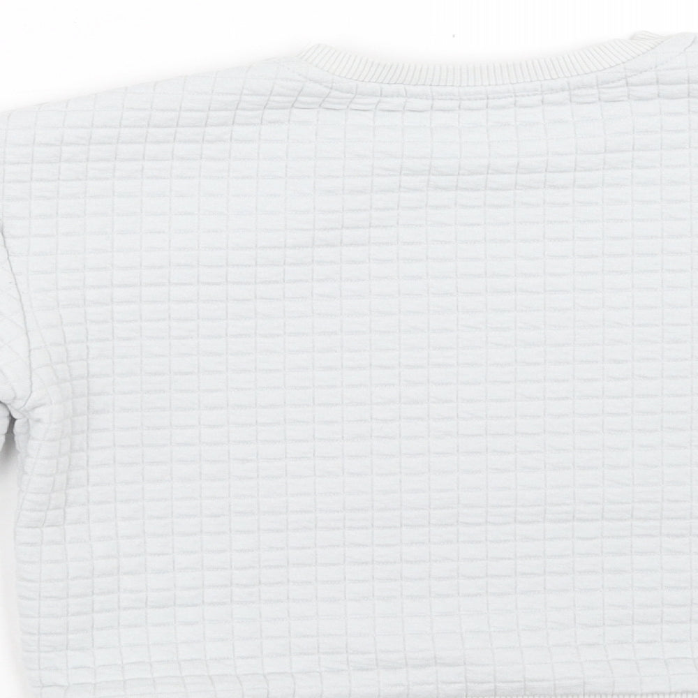 Matalan Boys Grey Check Pullover Sweatshirt Size 3-4 Years