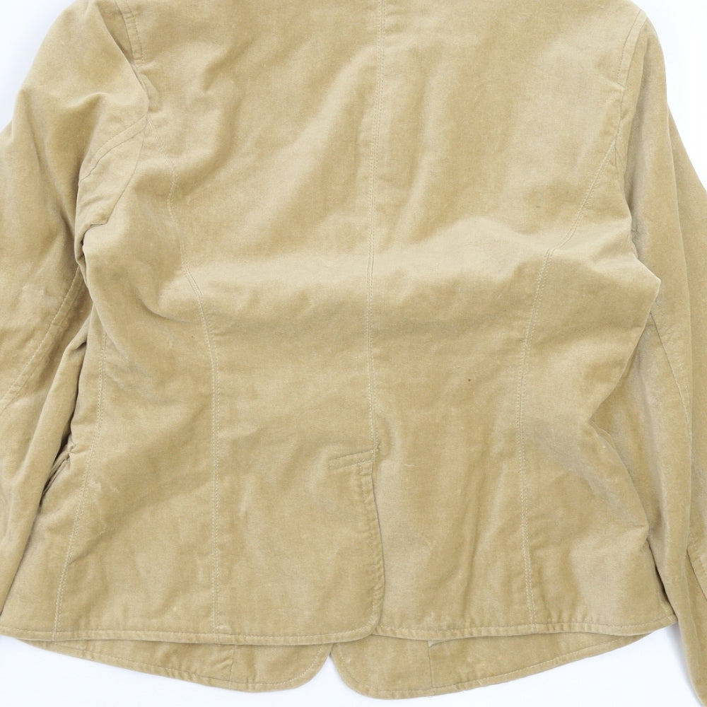 Todays Woman Womens Beige Jacket Blazer Size 10