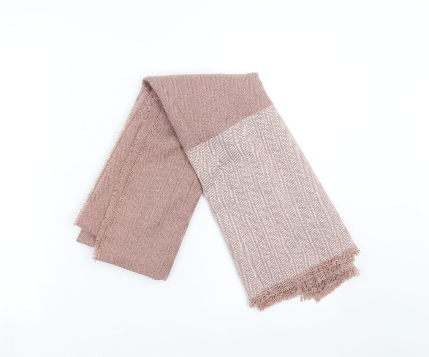 Primark Womens Pink Herringbone Scarf
