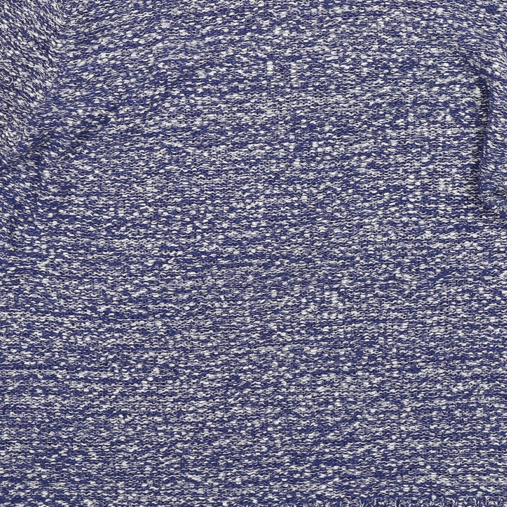 BM Collection Womens Blue Pullover Jumper Size M