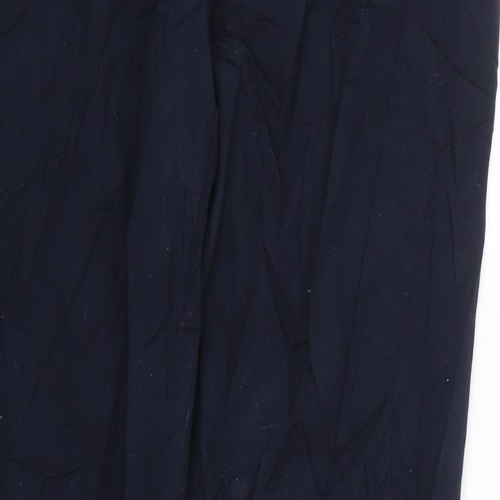 M&S Womens Blue Trousers Size 14 L27 in