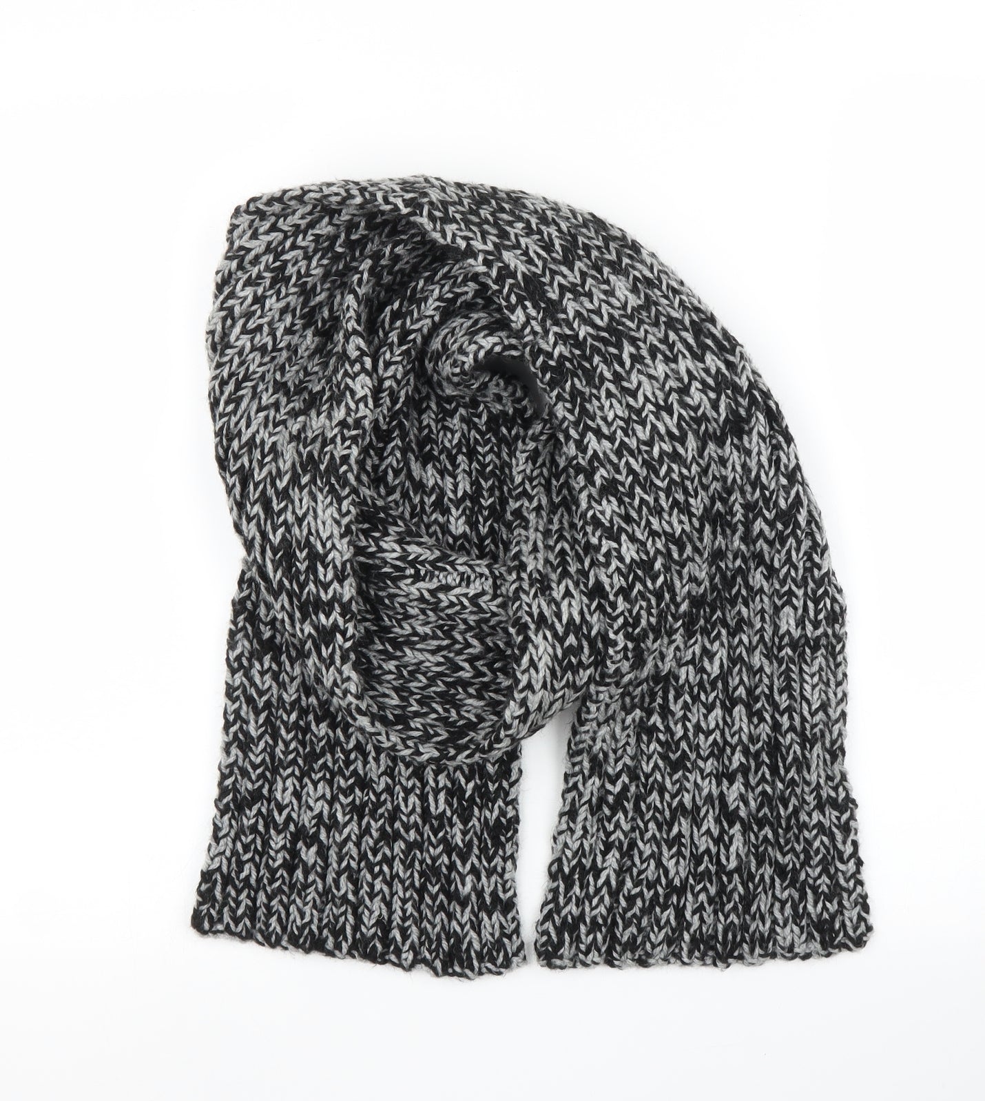Preworn Unisex Grey Scarf One Size - Handmade
