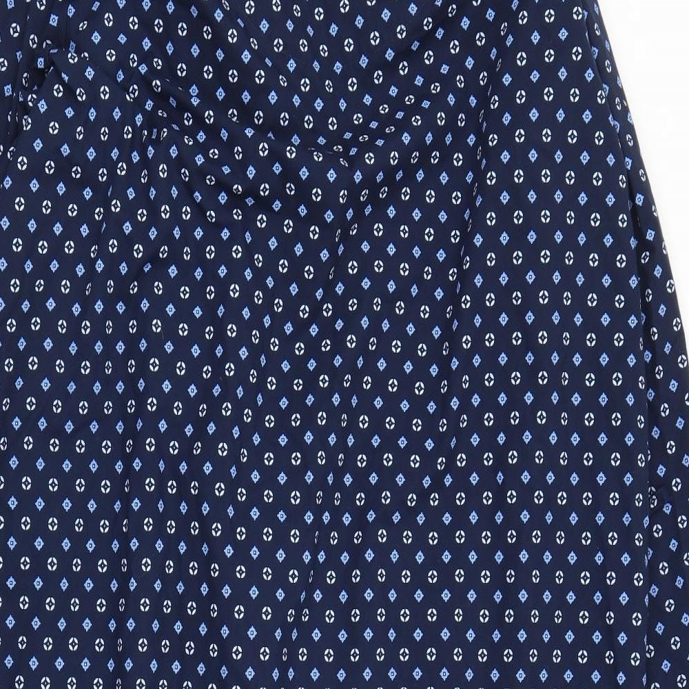 M&S Mens Blue Solid Robe Size S