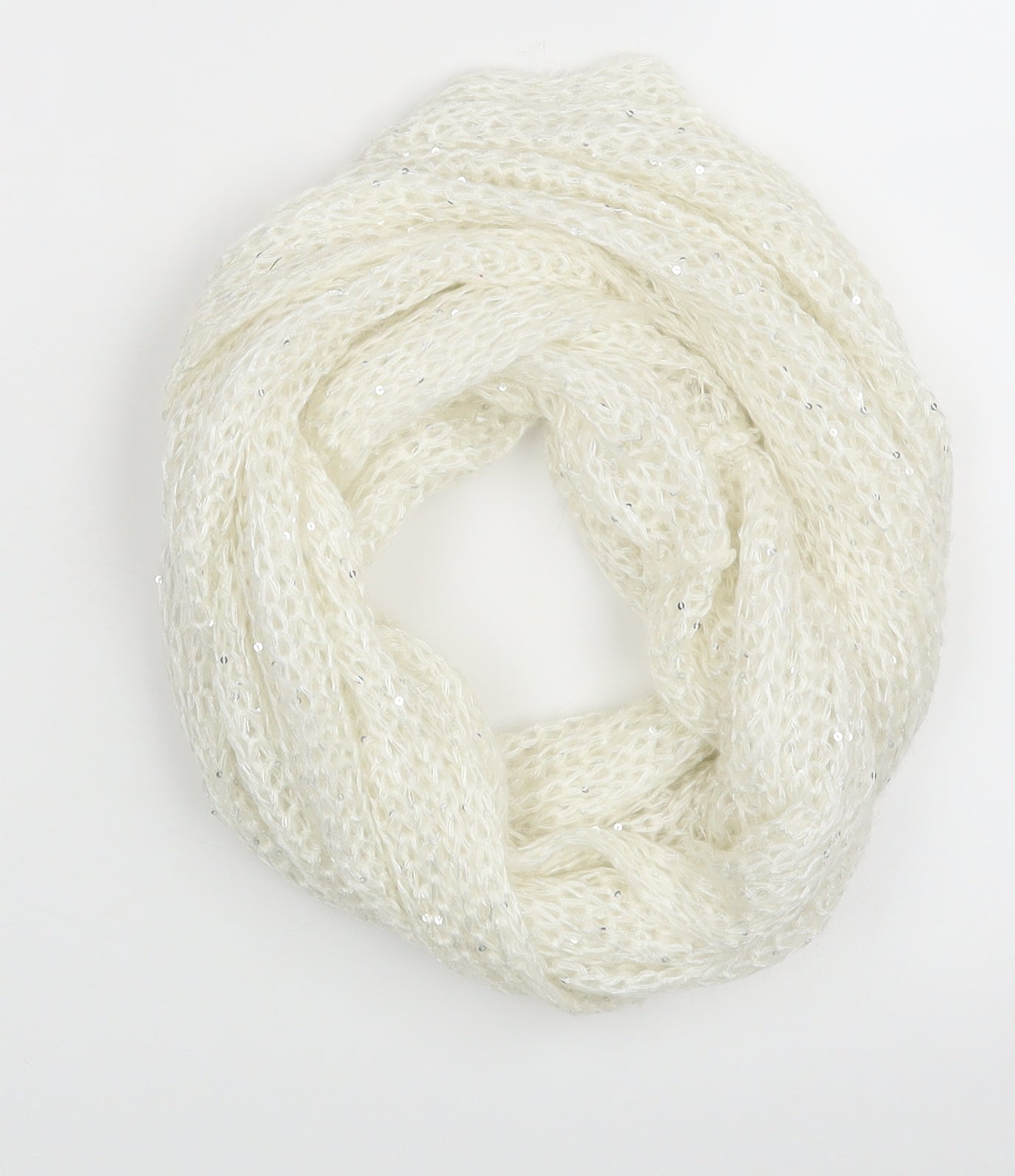 Preworn Womens White Scarf