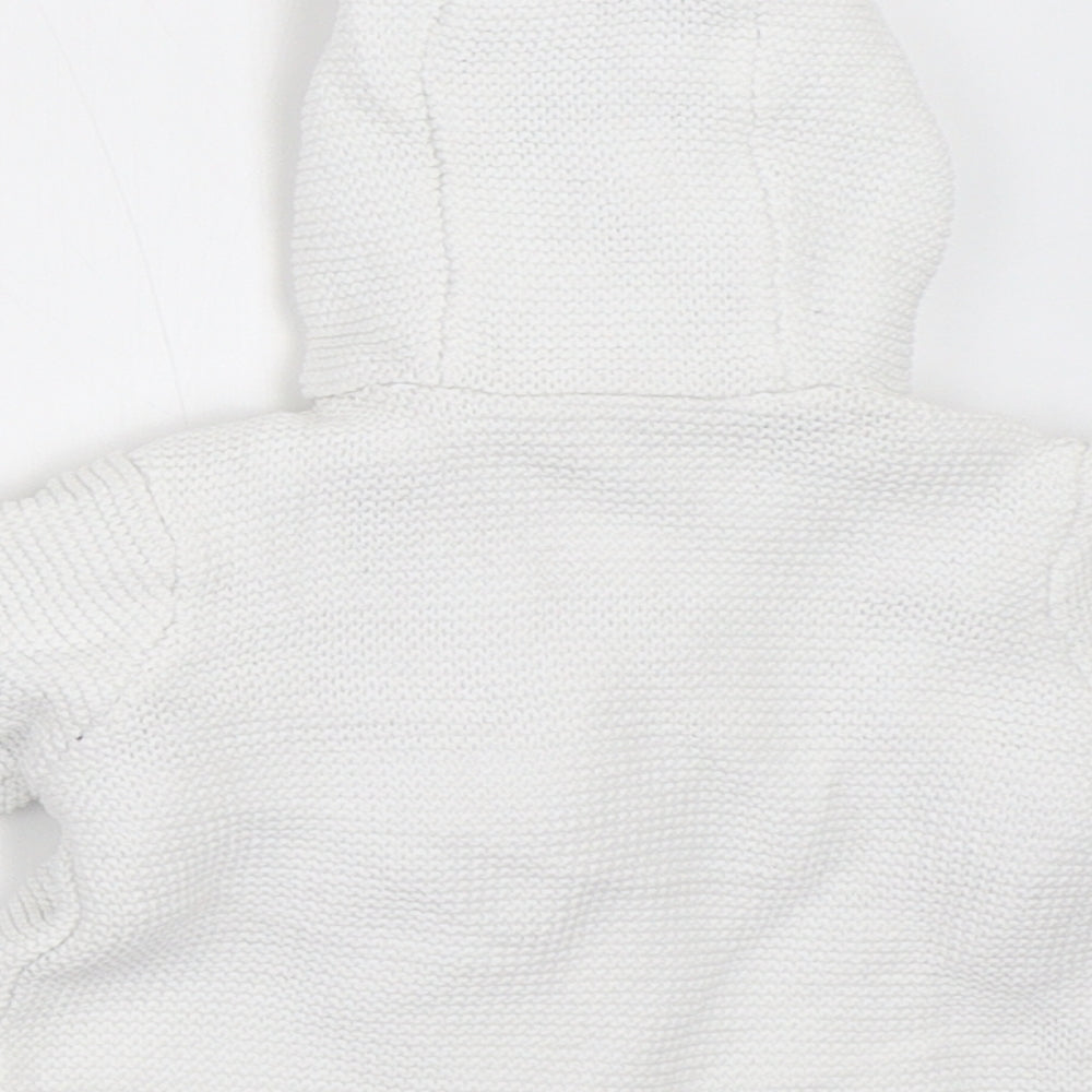 Mini Club Baby White Cardigan Jumper Size 0-3 Months