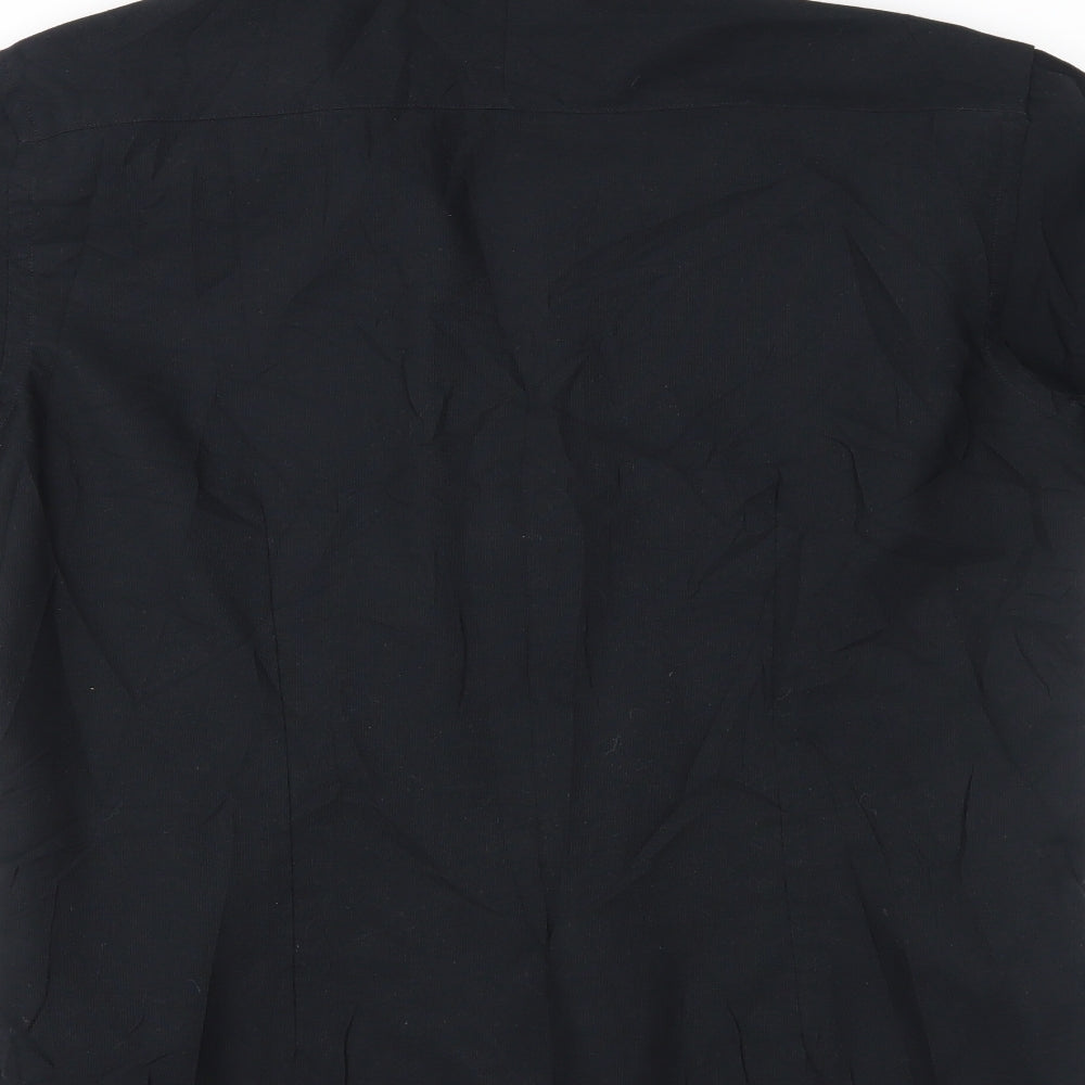 Moto Mens Black Button-Up Size M