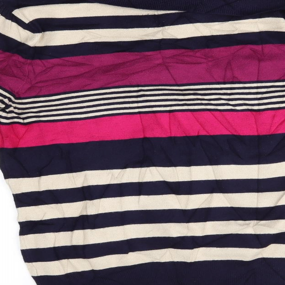 M&S Womens Multicoloured Striped Pullover Jumper Size 10
