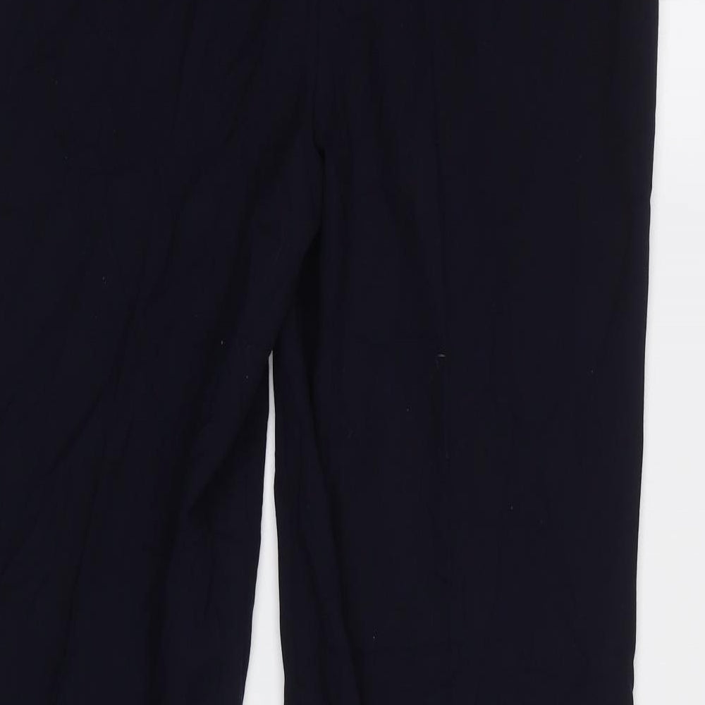 M&S Womens Blue Dress Pants Trousers Size 10 L28 in