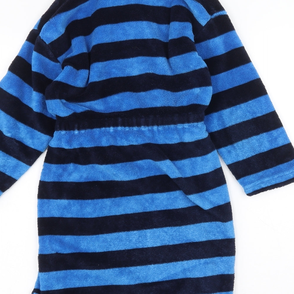 Kangaroo Boys Blue Striped Robe Size 7-8 Years