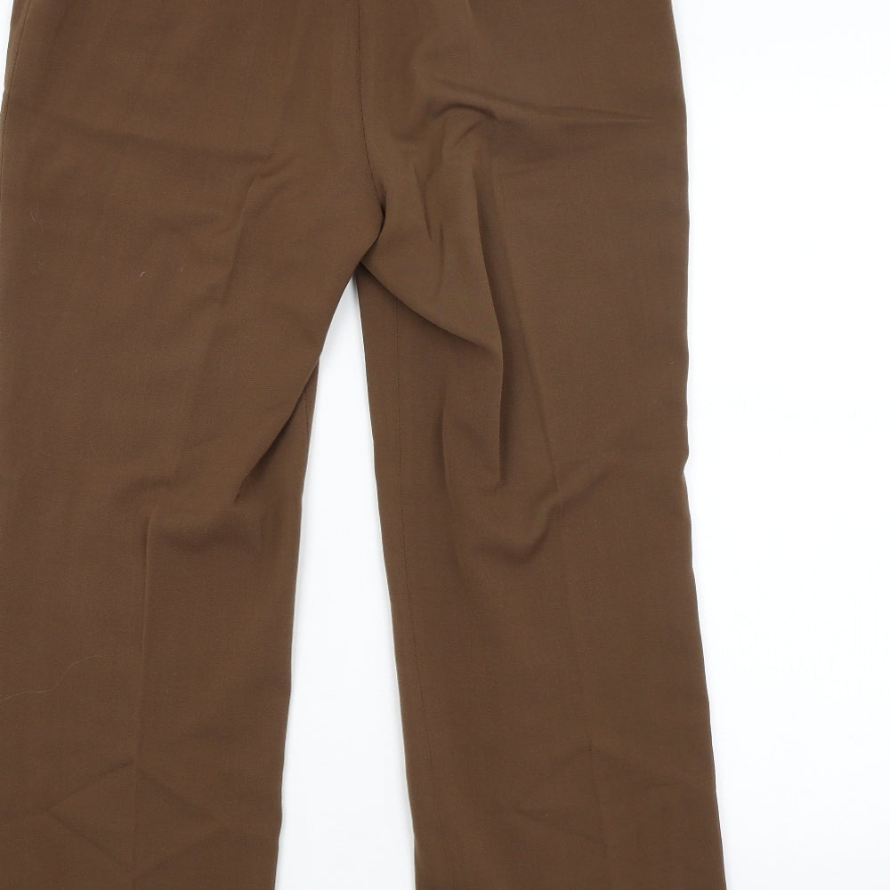 CC Womens Brown Trousers Size 14 L25 in