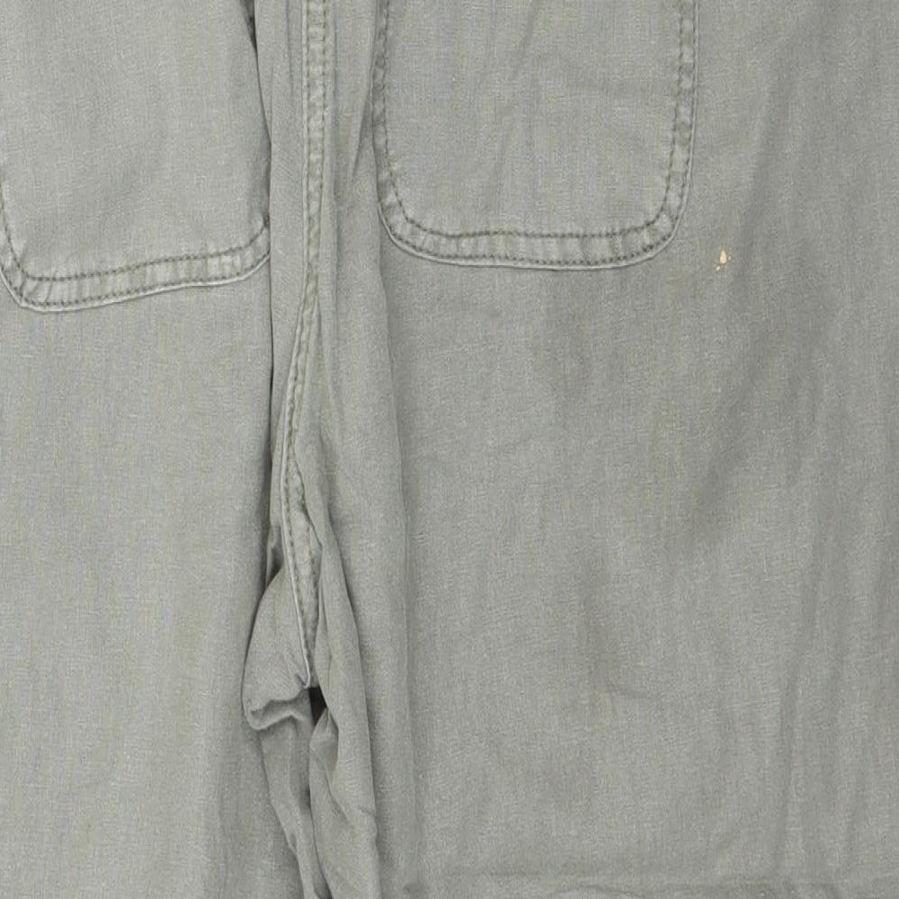 Dorothy Perkins Womens Green Capri Trousers Size 14 L21 in