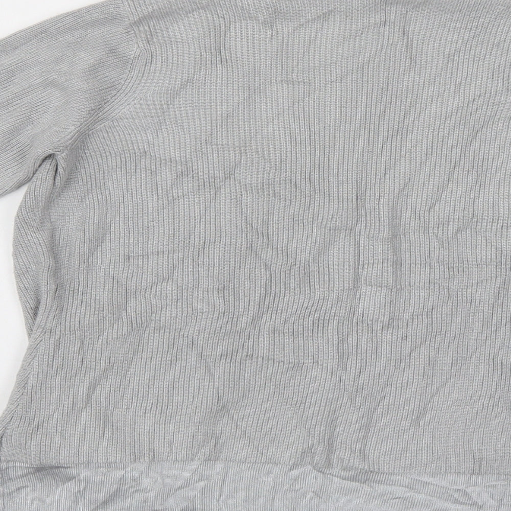 M&S Womens Grey Cardigan Jumper Size 8