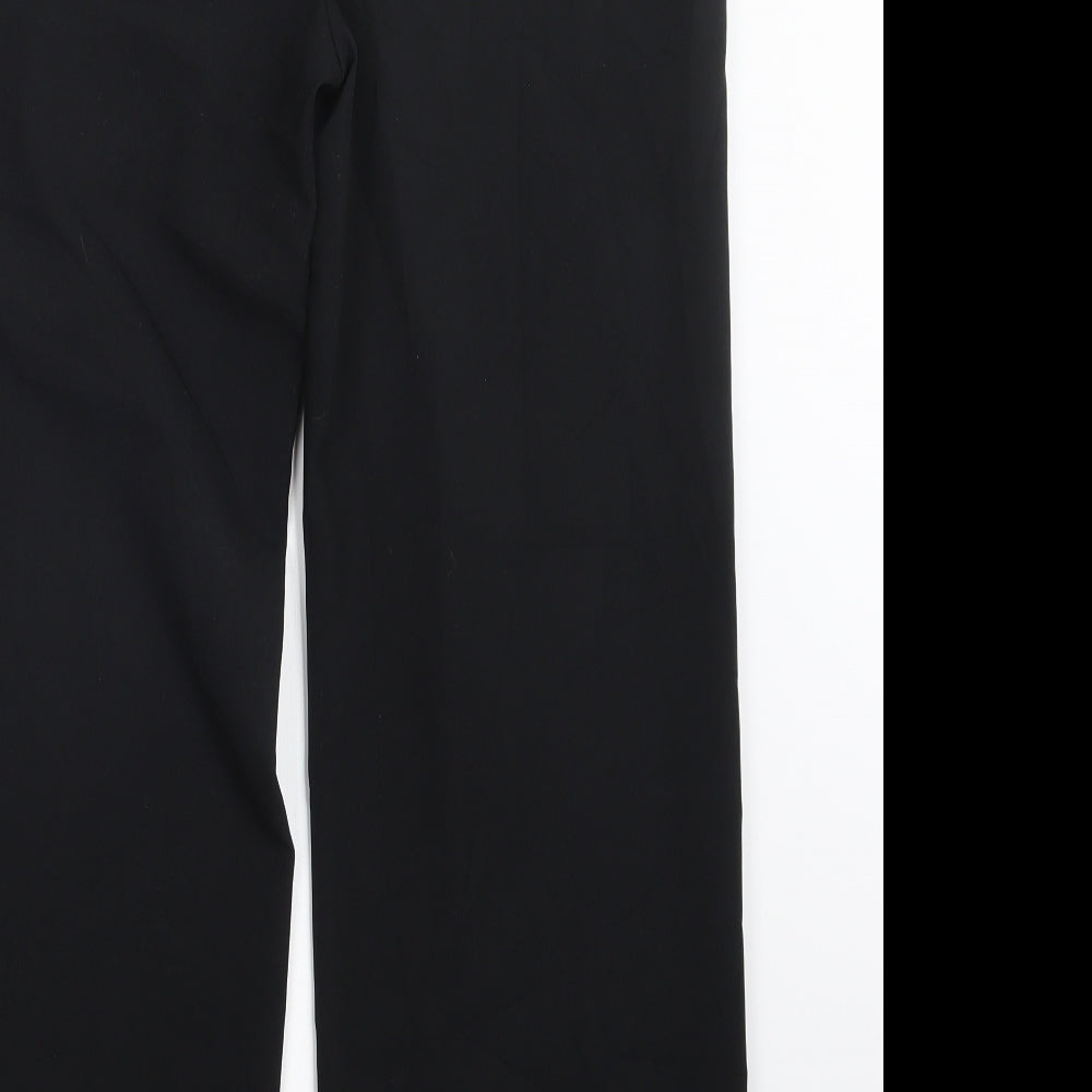 Marks and Spencer Womens Black Trousers Size 12 L28.5 in