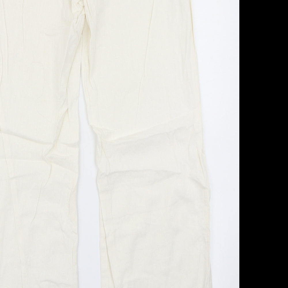 Terminal One Womens Ivory Trousers Size 16 L28 in