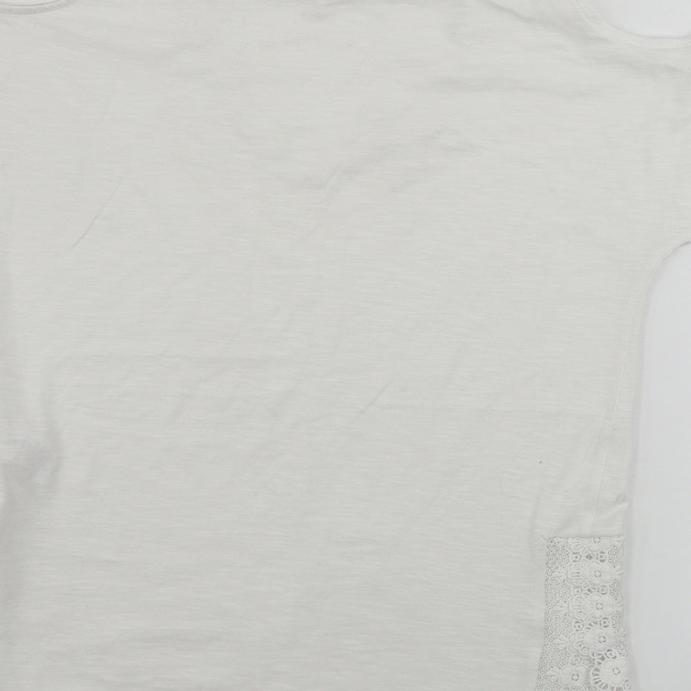 NEXT Womens White Basic T-Shirt Size 10